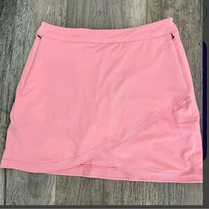 Pink Skirt with Wrap Detail